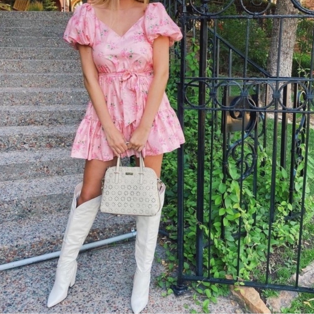 LoveShackFancy X Target Pink Cecile Mini Dress Size 10 NWT